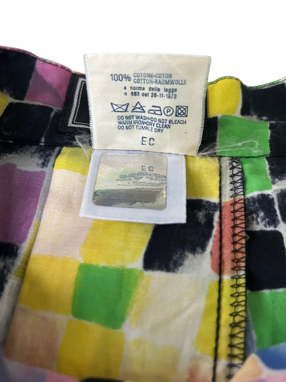 90s Versace Versus Checkered Pleated Mini Skirt (S)