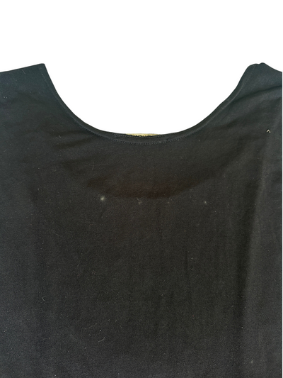 90s Velvet Burnout Floral Panel Tank Top (L)