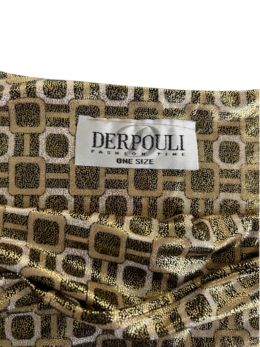 90s Gold Metallic Geometric Print Cami (S)