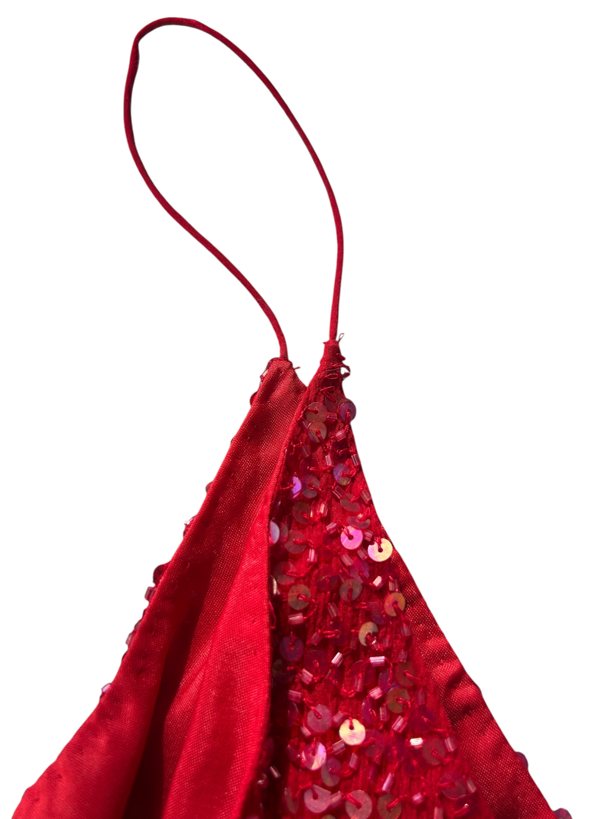70s Red Sequin Cami Top -- New with Tags (M)