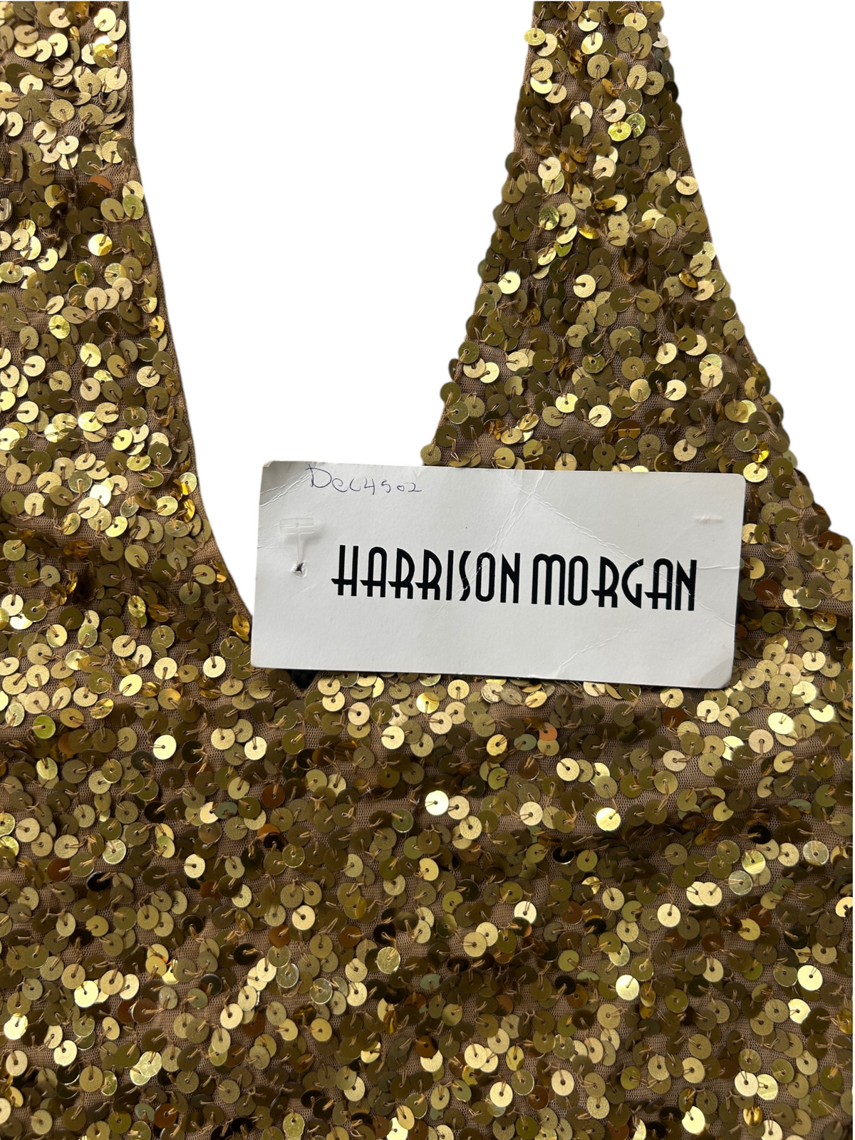 70s Gold Sequin Halter Top -- New with Tags (S)
