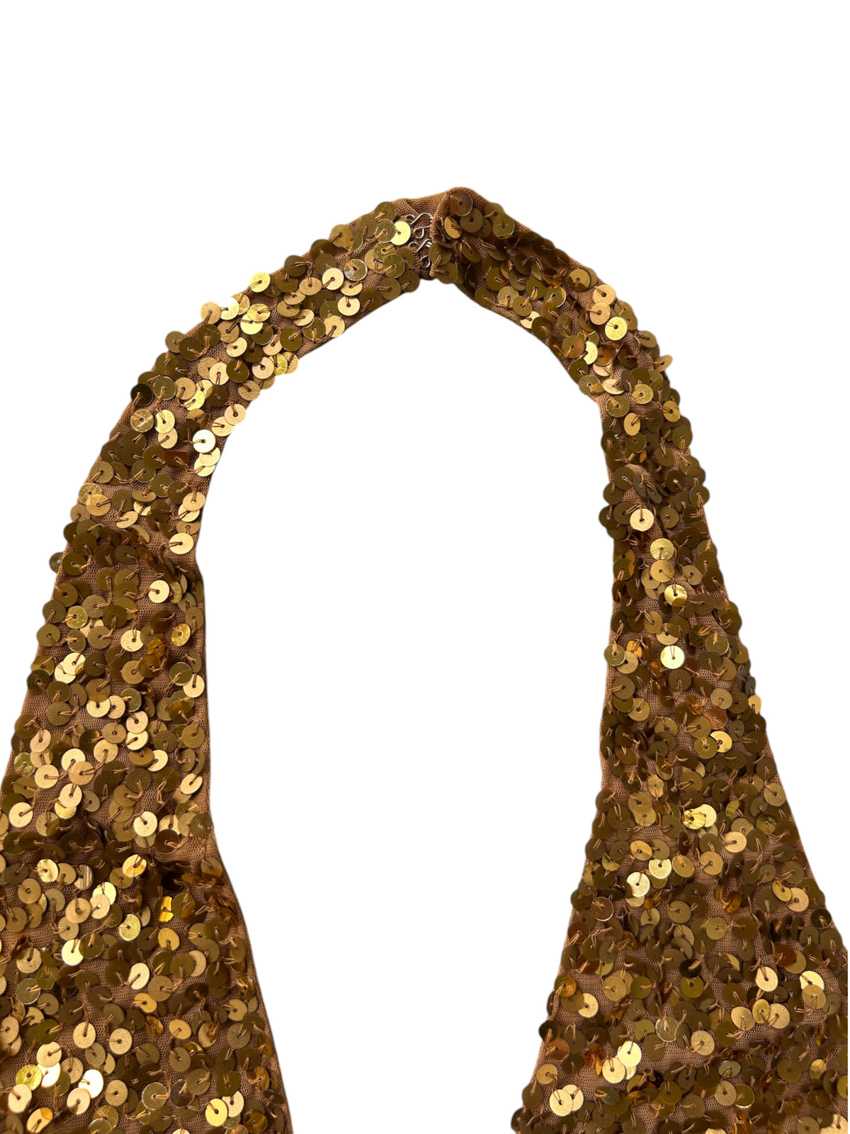 70s Gold Sequin Halter Top -- New with Tags (S)