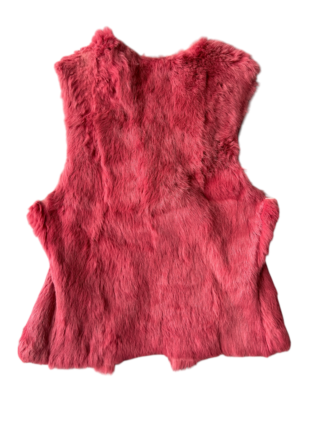 90s bebe Pink Fur Tie-Front Vest (M)