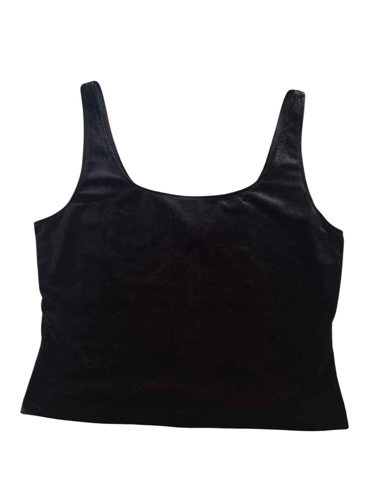 90s Black Velvet Tank Top (XL)