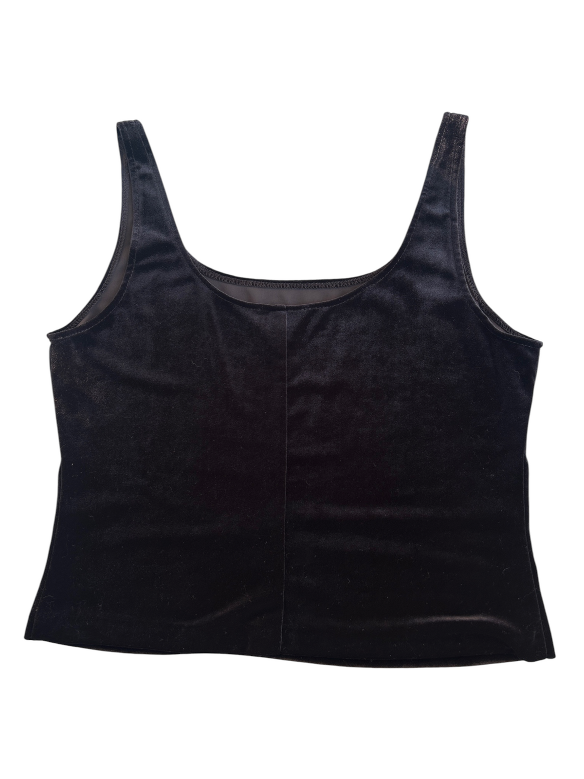 90s Black Velvet Tank Top (XL)