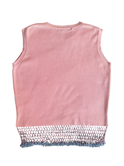 70s Camille Morgan Pink Knit Two-Piece Set -- New with Tags (M/L)