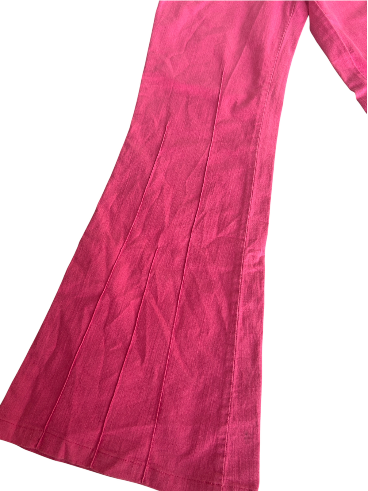 Y2k Pink Flare Leg Pants (S)