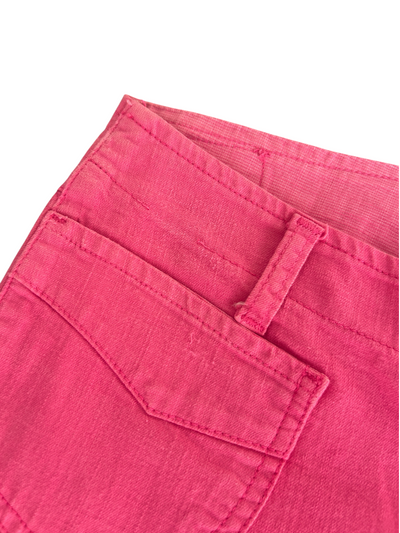 Y2k Pink Flare Leg Pants (S)