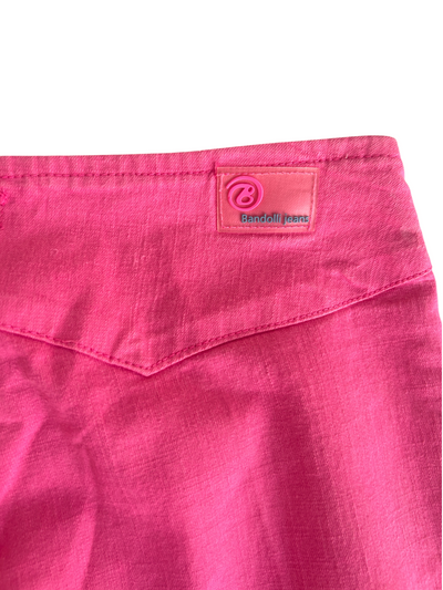 Y2k Pink Flare Leg Pants (S)