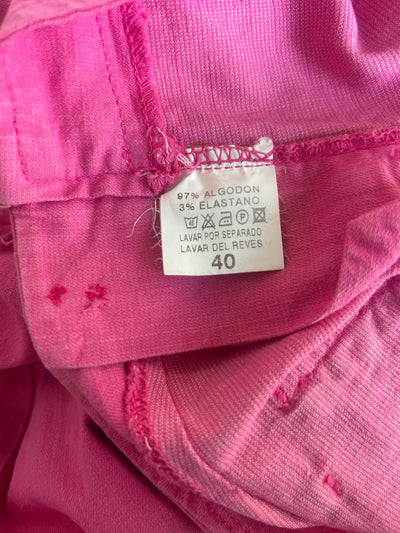Y2k Pink Flare Leg Pants (S)