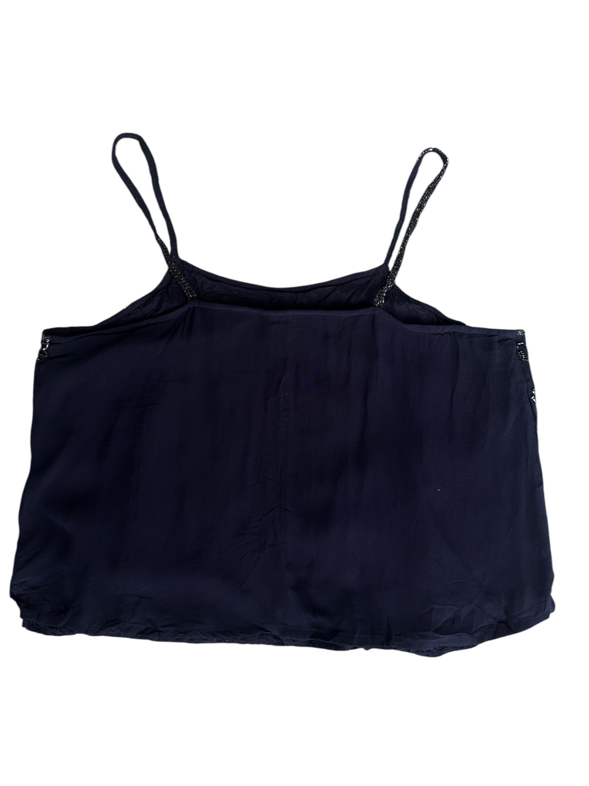 90s Navy Beaded Cami Top (M)