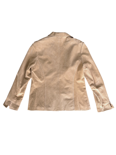 90s Pendleton Tan Suede Leather Jacket Blazer (M)