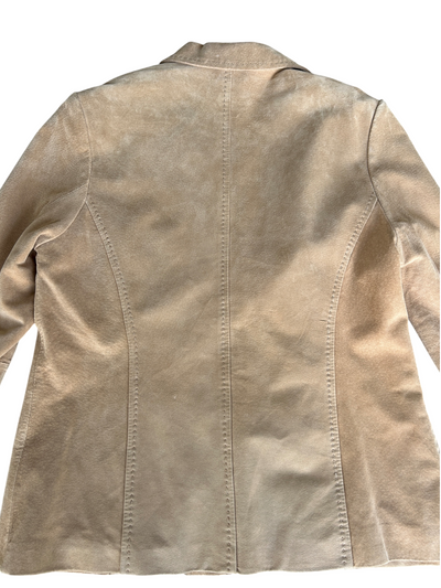 90s Pendleton Tan Suede Leather Jacket Blazer (M)