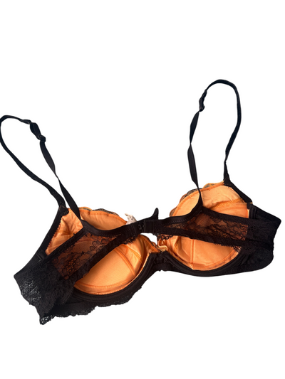 Gustav Klimt "The Kiss" Embroidered Lace Bra & Thong Lingerie Set (S)