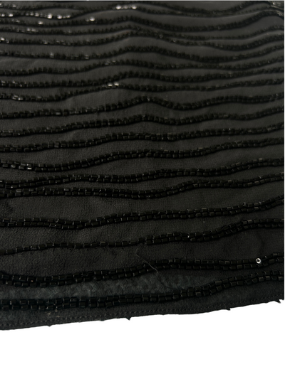 90s Jones New York Silk Black Beaded Wave Tank Top -- New with Tags (Plus Size)