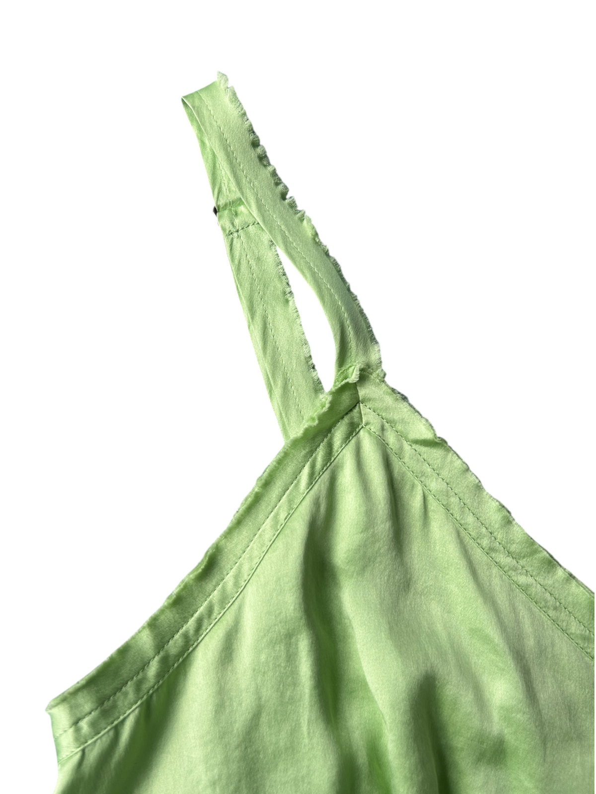 Y2k Pastel Green Silk Camisole (L)