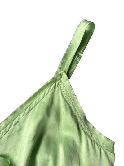 Y2k Pastel Green Silk Camisole (L)