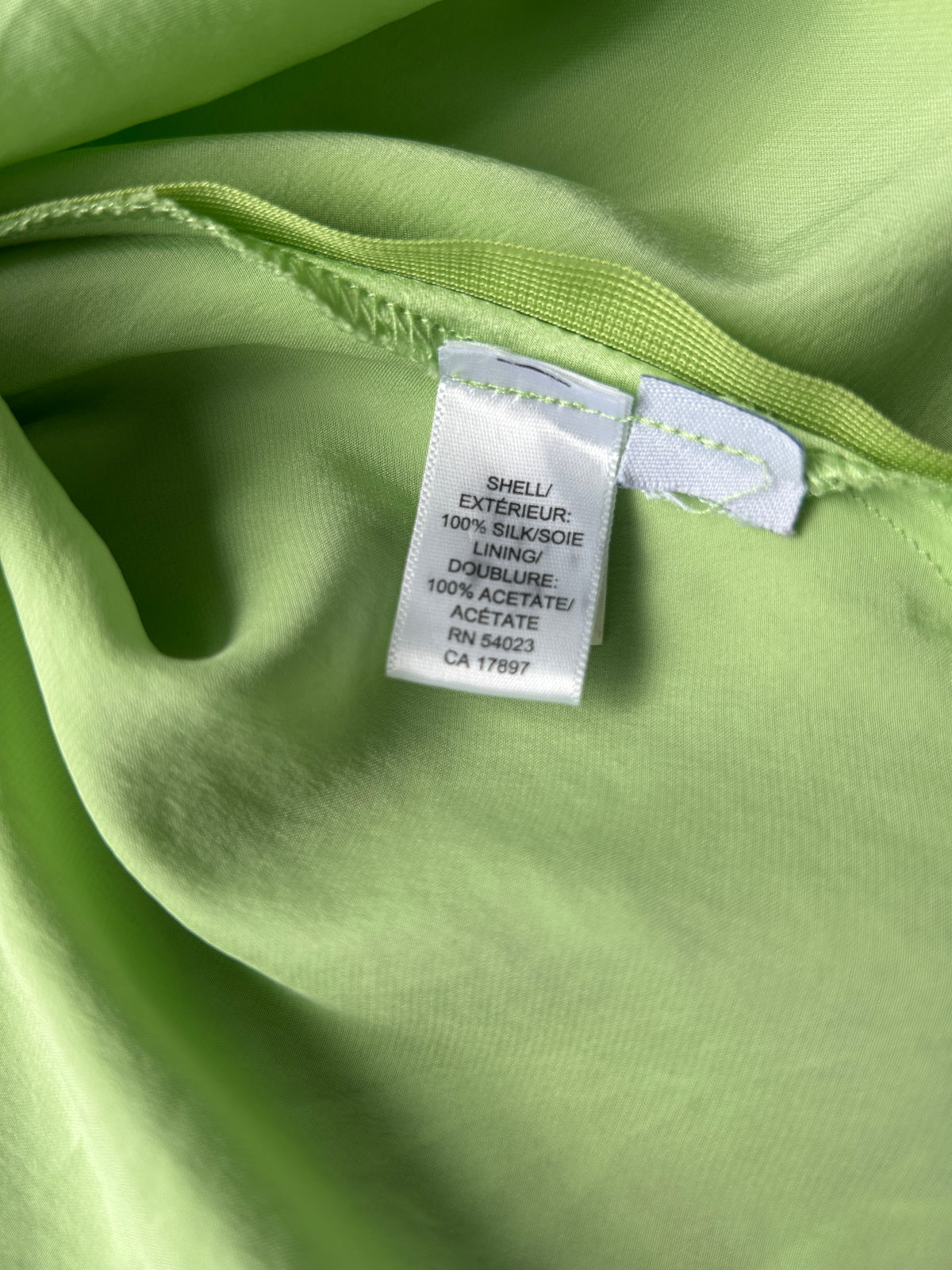 Y2k Pastel Green Silk Camisole (L)