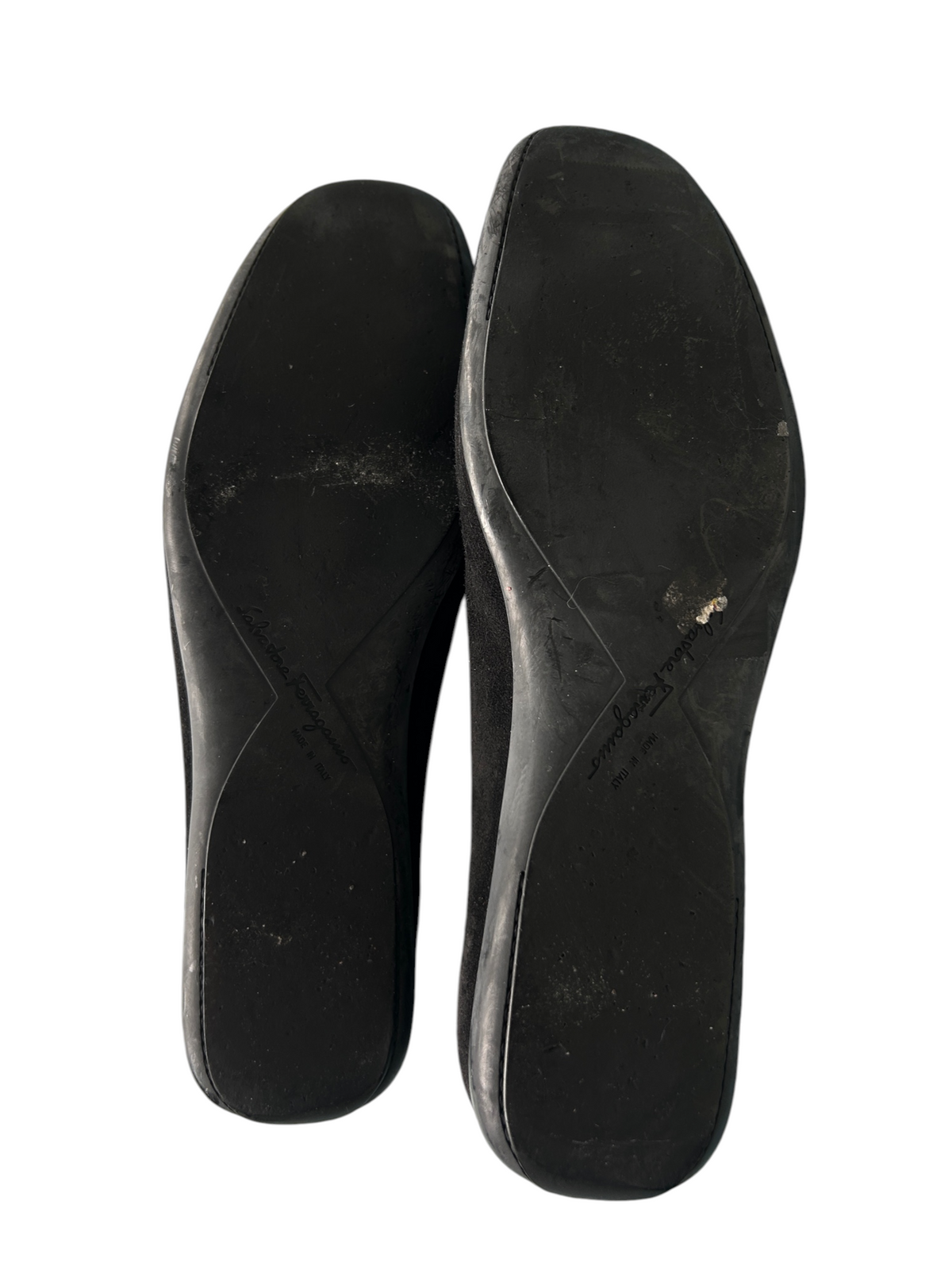 90s Salvatore Ferragamo Boutique Black Suede Loafers (Size 8.5)