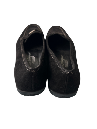 90s Salvatore Ferragamo Boutique Black Suede Loafers (Size 8.5)