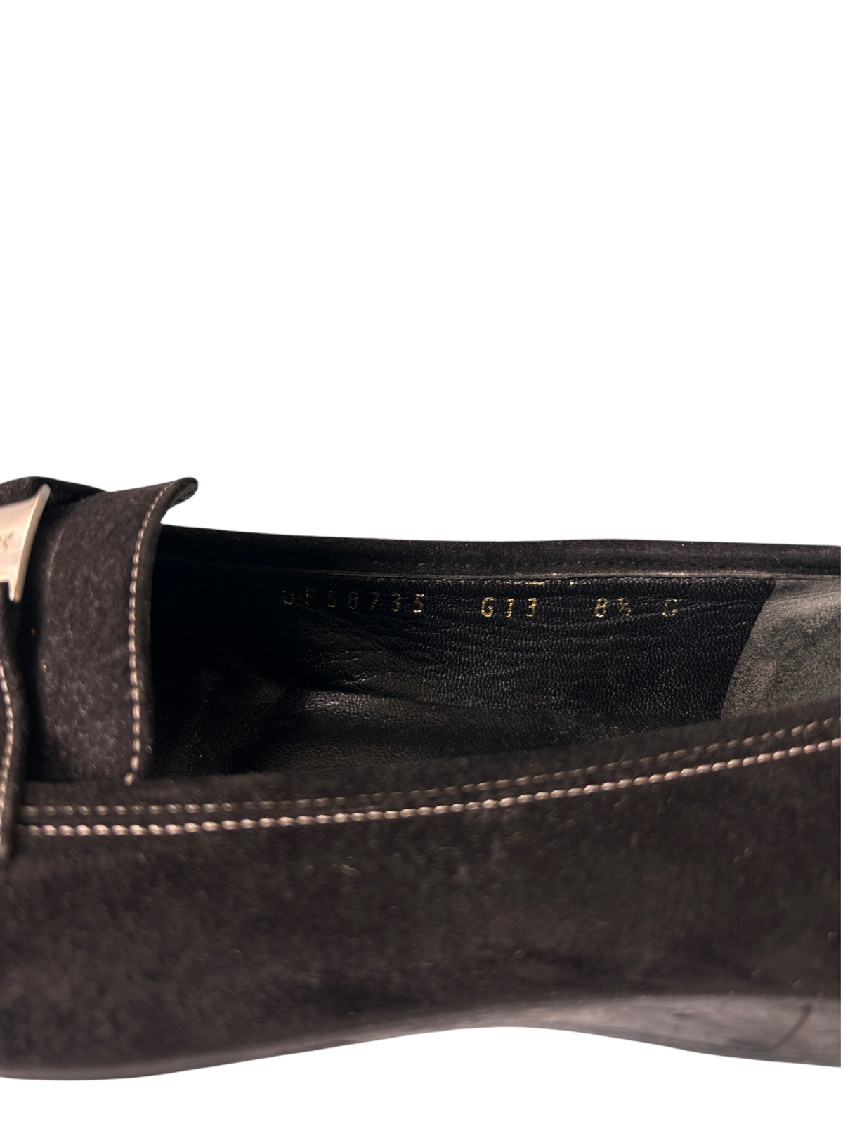 90s Salvatore Ferragamo Boutique Black Suede Loafers (Size 8.5)